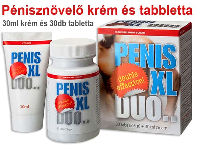PENIS XL DUO Pénisznövelő krém és tabletta - Potencia Max