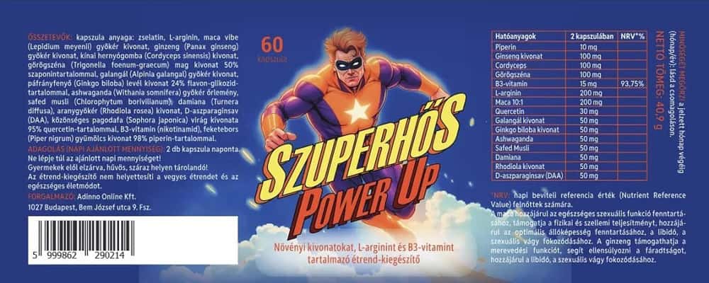 szuperhős potencianövelő 60 darab